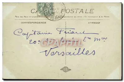 Marseille - Castelo de If. Embarcadouro — Bilhete postal antigo n°1776, editor não identificado — Verso