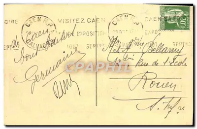 Caen — A Abside da Abadia dos Homens — Editor não identificado — Verso