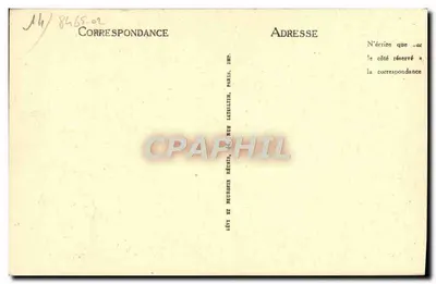 Caen — Igreja de São João e Torre Inclinada — LL — Verso