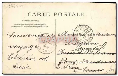 Caen — Szczegółowy widok Absydy Katedry Świętego Piotra — Normandia, 913 — Rewers