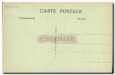 Caen - Facha da Igreja de São Pedro — G. Livet, Caen, n°12 — Verso