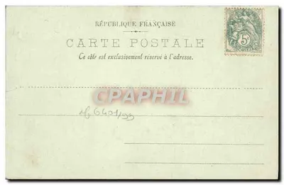 Caen — Statue de Beaumont et la Place Saint Sauveur — LL. n°6 — Verso