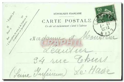 Caen — Estátua de Beaumont e a Praça Saint-Sauveur — Richier Caen — Verso