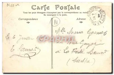 Caen — Plac Republiki — wydawca nieznany, nr 12 — Rewers