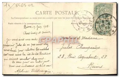CAEN — O Bassin — L. D. — Verso