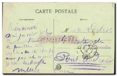 CAEN - Le Bassin du Commerce — widok portowy z statkami — wydawca nieznany, nr 42 — Rewers