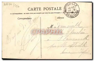 Caen - Rue Saint-Pierre — tramway and church — publisher AD, n° 88 — Back