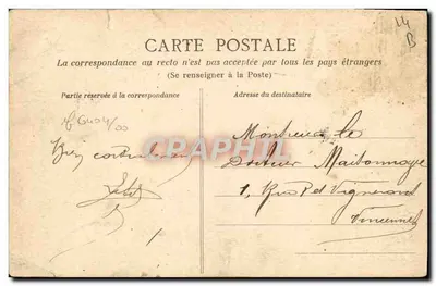 Caen — Tour des Gens d'Armes (XVIe siècle) — Collection AD — Verso
