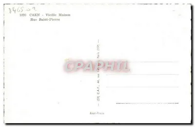 Caen — Stara domowa — Rue Saint-Pierre — M. Jacqueline — Rewers