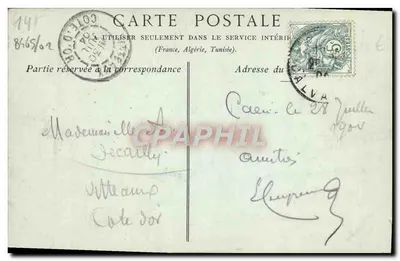 CAEN. — Domki na Rue Saint-Pierre — Wydawca Clevrard — Rewers