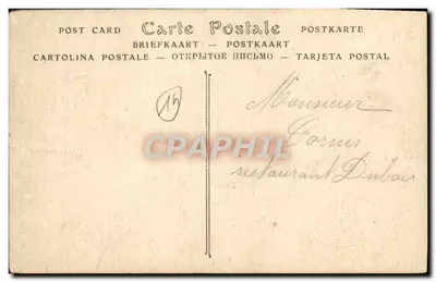Stara pocztówka Caen Dom ulicy Saint Pierre Levrard — Rewers