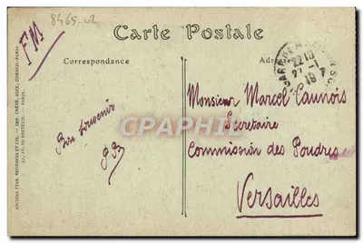 CAEN — Vue générale prise de l'Abbaye aux Dames — IMPRIMÉ SUR LA CARTE par N.D. Phot. — Achterkant