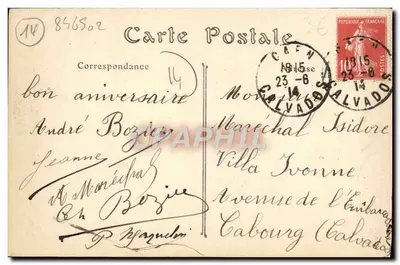 Caen — Ogólny widok z wieży Świętego Piotra — ND. Fot. nr 125 — Rewers