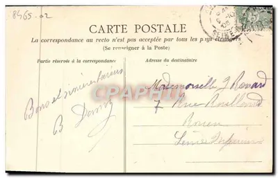 CAEN — Ogólny widok, zrobiony z St-Jean — Collection AD — Rewers