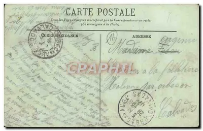 CAEN — A Chegada do Navio do Havre — LL. — Verso