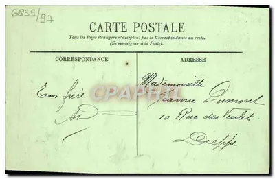 CAEN — Kaszarma Hamelin — Front na placu — LL. — n° 225 — Rewers