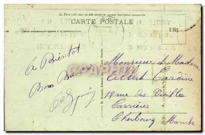 CAEN - Het Kasteel - Invoer - Brug Levis — onbekende uitgever, n°8 — Achterkant