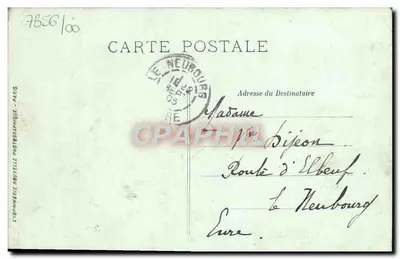 CAEN — Widok na zamek — LL. — Wydawca LL. — N° 58 — Rewers