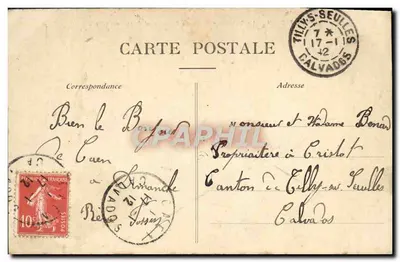 CAEN — Zamek — Brama Ratunkowa i Kwatera Lefèvre — A.D. wydawca, nr 157 — Rewers