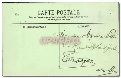 Caen — L'Abbaye aux Hommes et le Lycée — editore L.L. n°22 — Verso