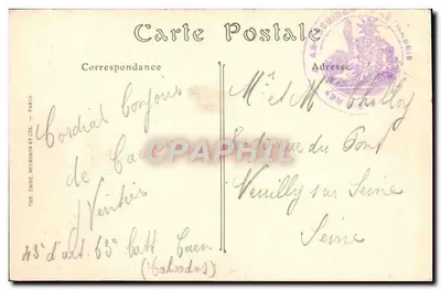 Caen — Starszy kościół św. Gili, strona południowa (XV wiek) — ND. Fot. — Rewers