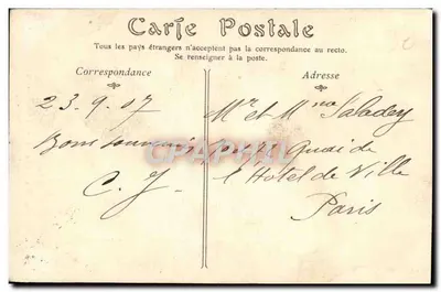CAEN — Wieża kościoła św. Piotra, widok z zamku — ND. Fot. n°82 — Rewers