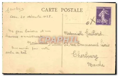 Caen - Stare domy - Rue de Géôle — Wyd. G. Livet — Rewers
