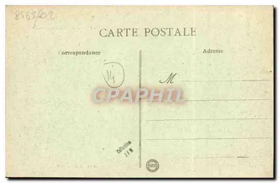 Caen — Le Marché de la Poissonnerie — Éditeur L. A. n° 62 — Verso