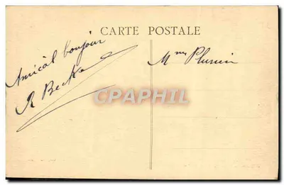 Châtenay-Malabry — Fontanna Trzech Urodzonych — fototypia Combier, Macon — Rewers