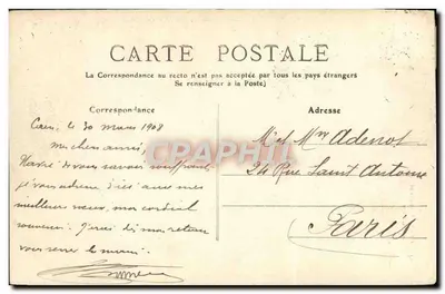 CAEN - Pomnik Mobilów — Wydawnictwo P. K. — nr 34 — Rewers