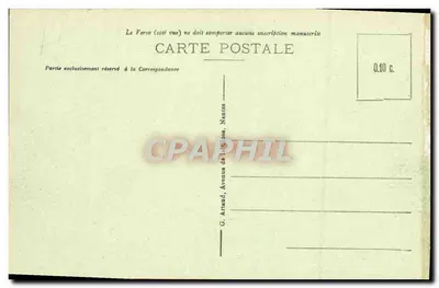 CAEN - Place de la République - Au fond, Église Notre-Dame — Verso