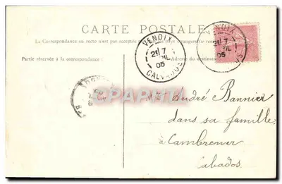 Caen — Plac Świętego Zbawiciela i Statua Élie de Beaumont — L. D. — Rewers