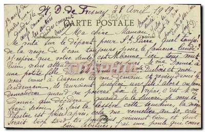 CAEN - Rue Saint-Jean — widok ulicy z tramwajem i budynkami — wydawca J.A. n°67 — Rewers
