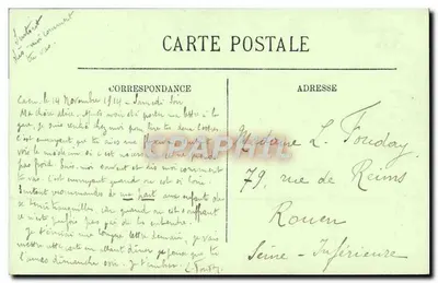 CAEN — Brzegi Orne — Cours Caffarelli — LL. — Rewers