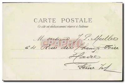 Place du Marché - Caserne Hamelin - Caen — J. Huret Éditeur, n°11 — Rewers