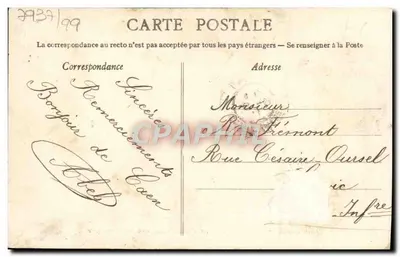 Caen — Obraz Guillaumea Zdobywcy — Sala refektoryjna Liceum — Zbiór AD — Rewers