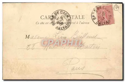 Caen — A Praça da Bolsa — B.F. Paris, n° 1015 — Verso
