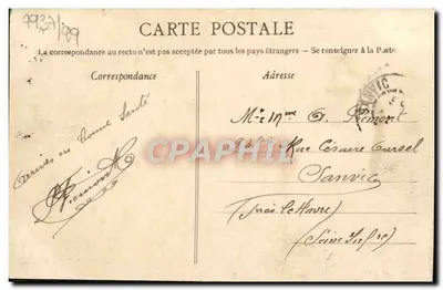 Caen - Nowy Szpital. Centralny Ogród — Zbiór L.D. — n° 137 — Rewers