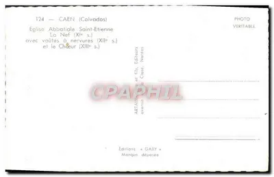 Kościół Abbatialny św. Etienne — Nef (XI w.) i chórz (XIII w.) — Gaby, Nantes — Rewers