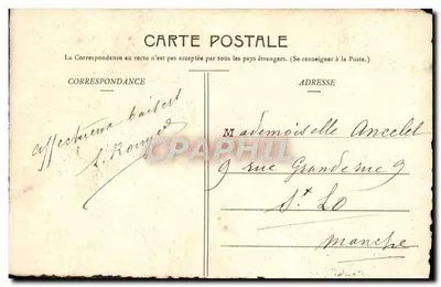 Caen (Calvados) — Abpia Saint-Étienne, absydę kościoła — E. Pasquis, Laigle (Orne), nr 837 — Rewers