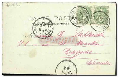 Caen - Wieża Strażnika — A. BRUNET, wyd. Caen, nr 48 — Rewers