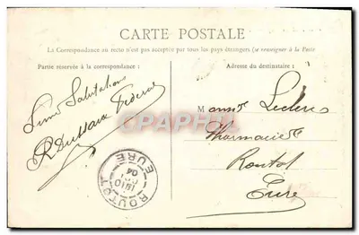 Caen — Les Halles et la Tour Le Roy — L. D. — Rewers