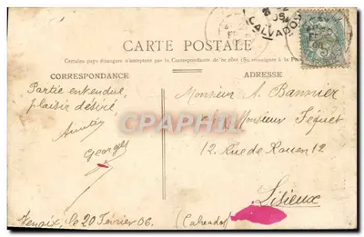 Domki drewniane, ulica St-Pierre (XV wiek) — Caen — L.D. 31 — Rewers