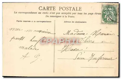 CAEN — Velhas casas da rua St-Pierre — Levrad Frères — Verso