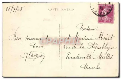 Widok z powietrza na CAEN — Les Éditions Aériennes (Clivados) — Rewers