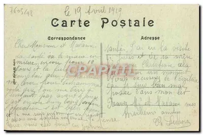 CAEN — Panorama tomado desde Saint-Pierre — LL — n°75 — Reverso