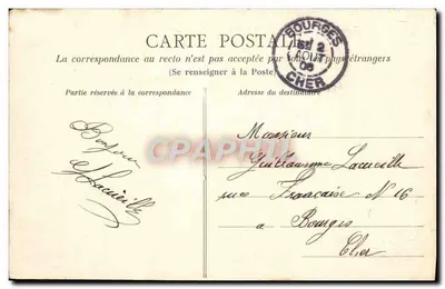 CAEN — Ogólny widok ku Abbatii dla Dams — Kolekcja AD — Rewers
