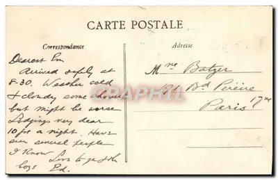 Trouville — Vista geral da Jetée-Promenade — Coleção Delaire — Verso