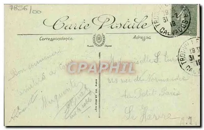 Trouville — O Hotel de Ville e o Casino — LL. — Verso