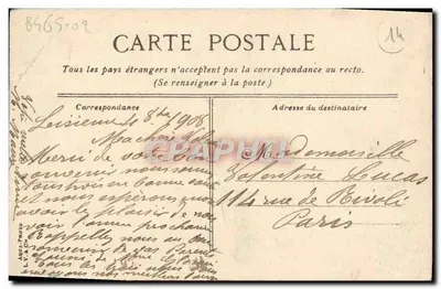 Trouville - A ponta — editor L.Y. & Cie, n°8 — Verso